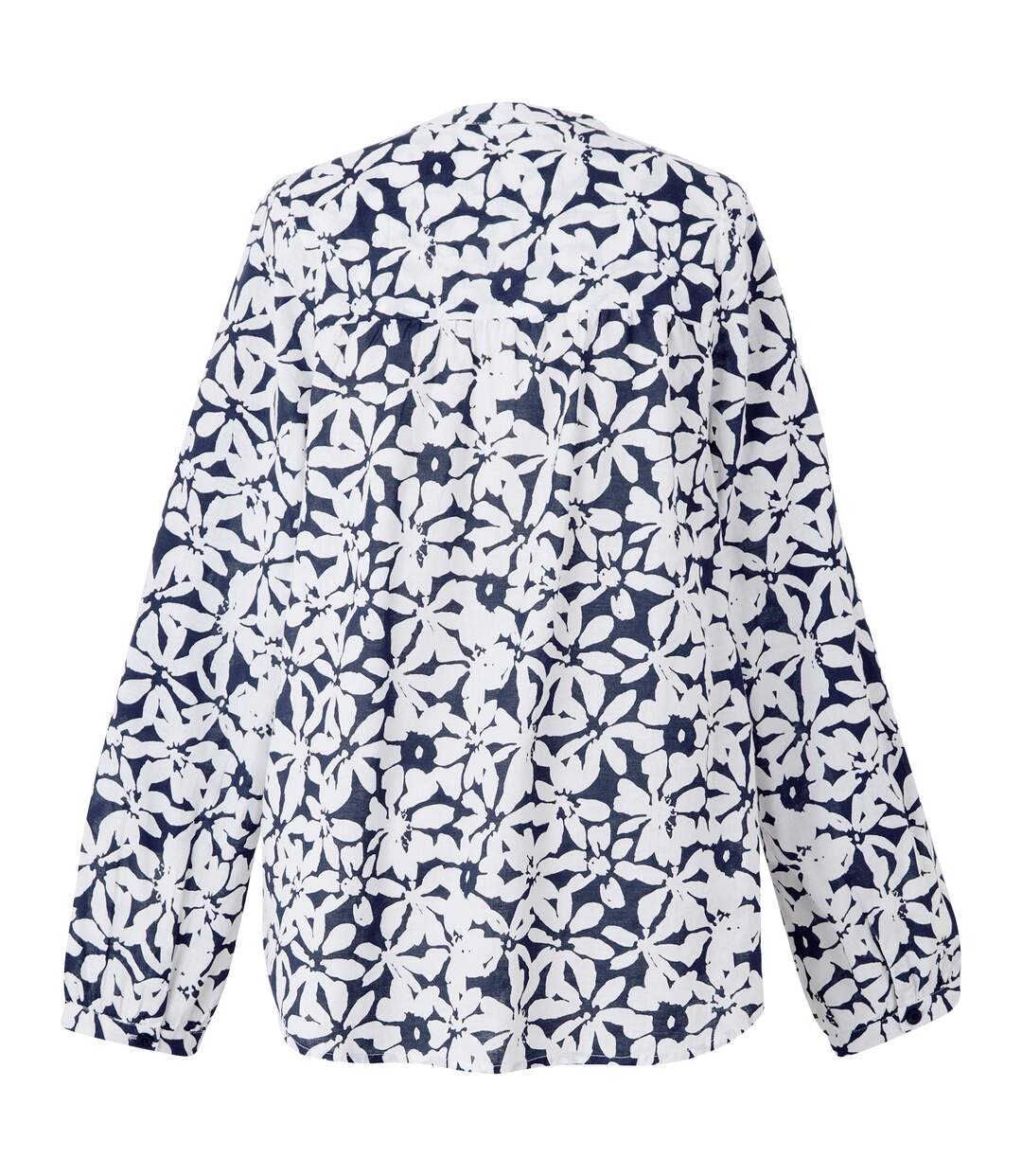 Womens/ladies Natine Large Floral Lightweight Shirt Navy White Regatta-3