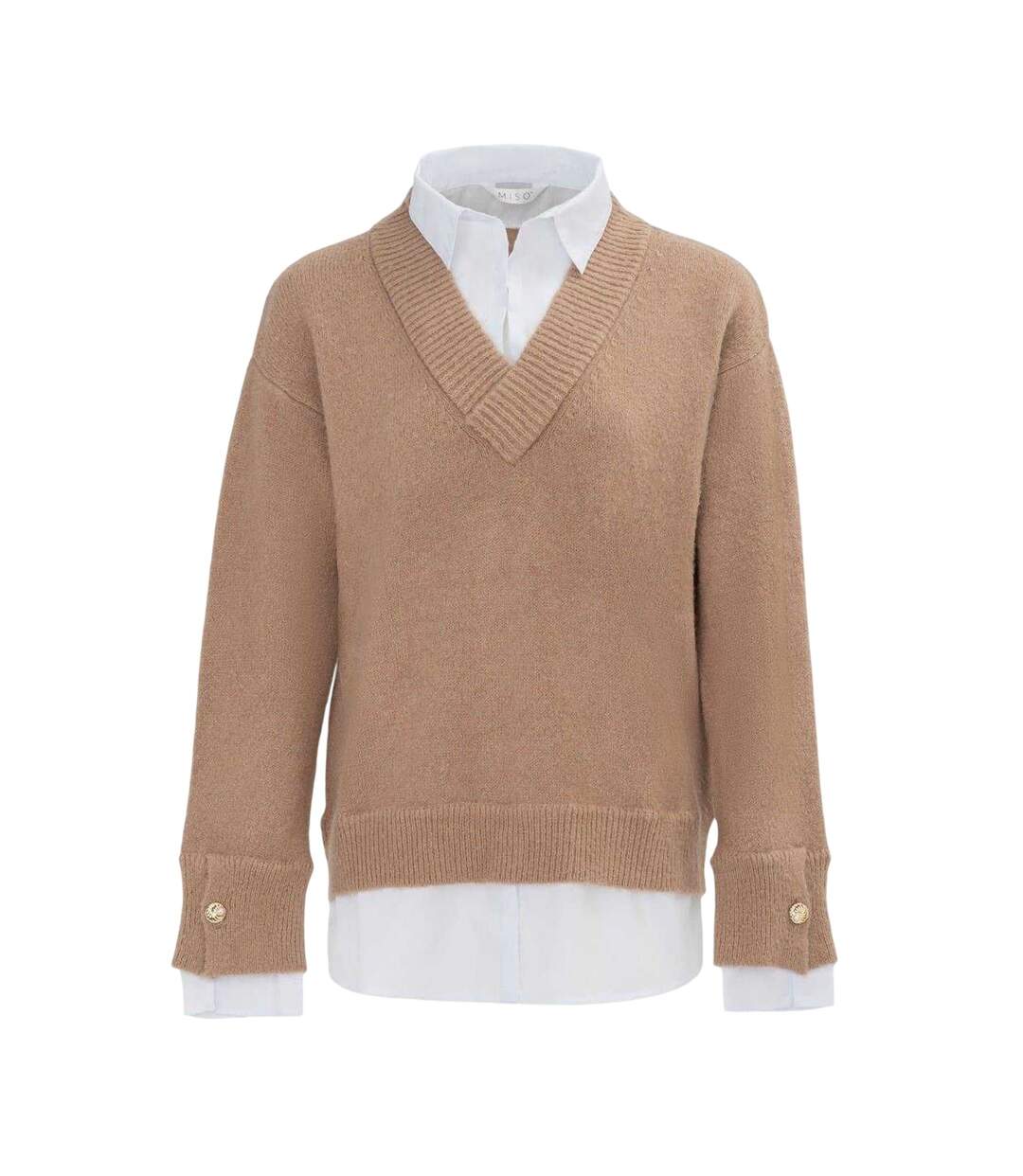 Pull Femme Beige Miso-1