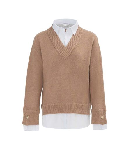Pull Femme Beige Miso