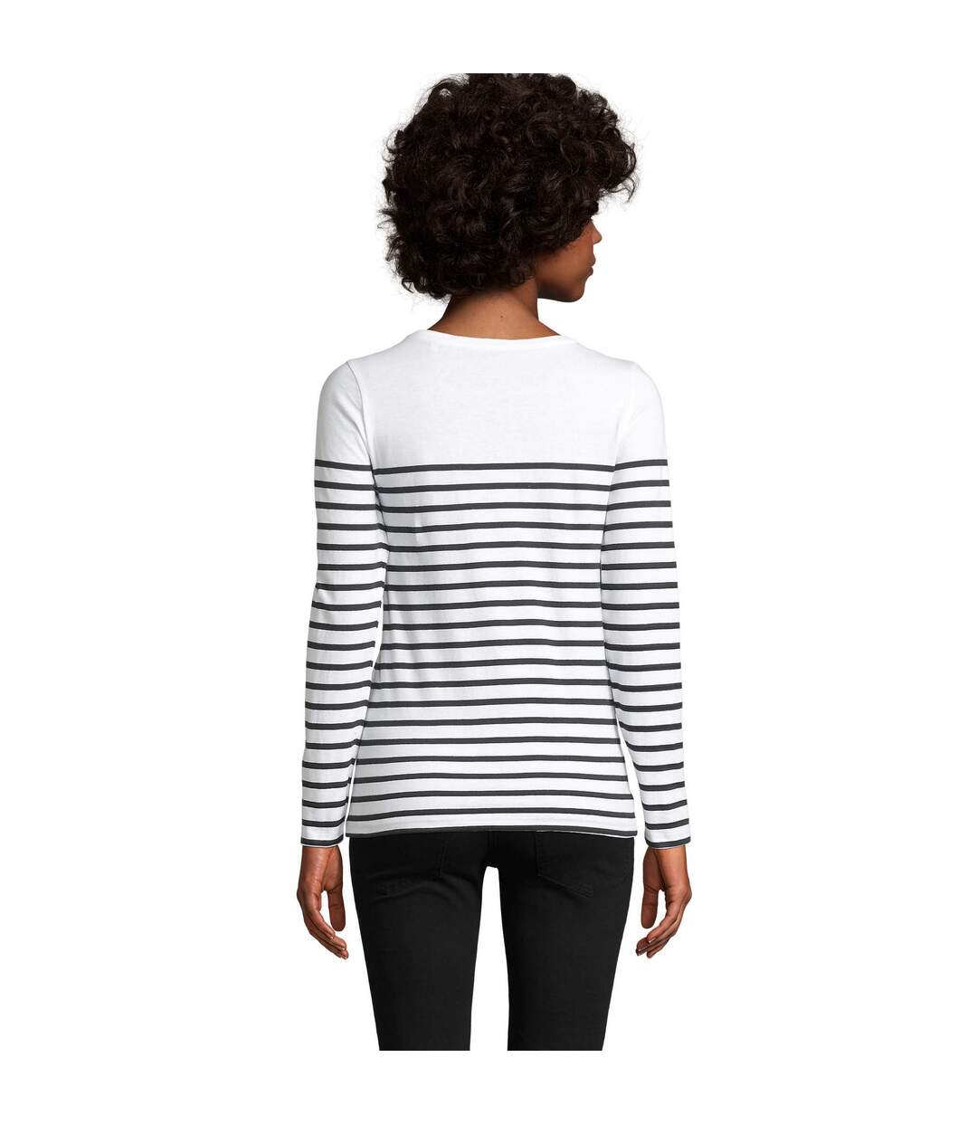 T-shirt Matelot Femme Blanc SOLS-2