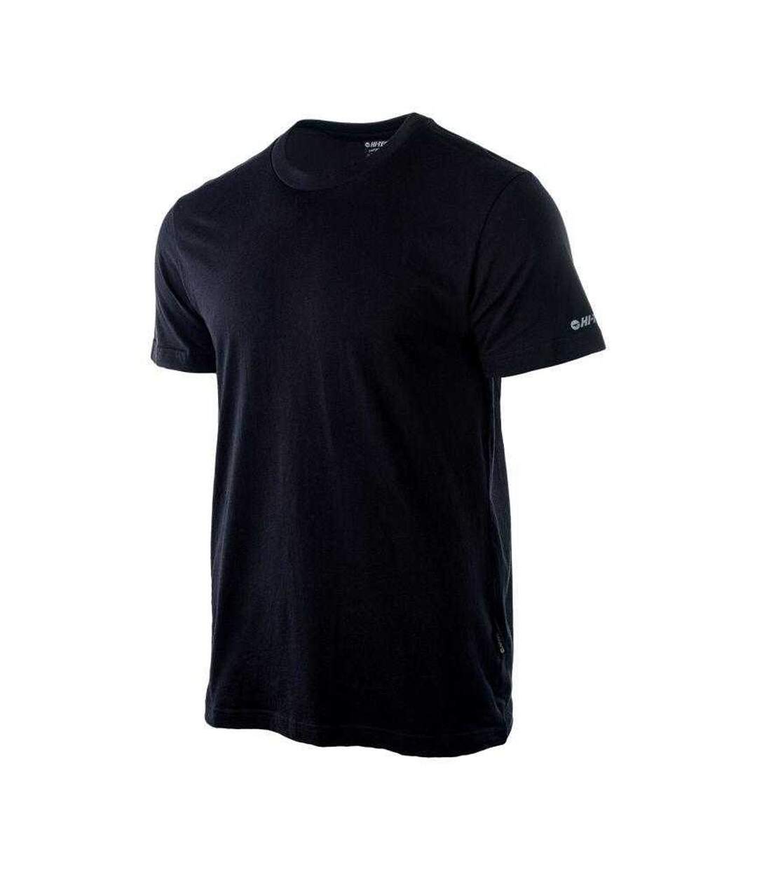 T-shirt Motif/style Uni Homme Noir Hi-Tec-3