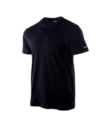 T-shirt Motif/style Uni Homme Noir Hi-Tec