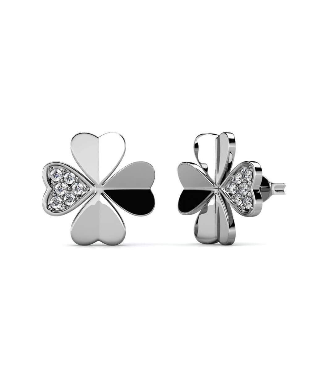 Boucles d'oreilles Clover Petal, Cristal d'Autriche-1