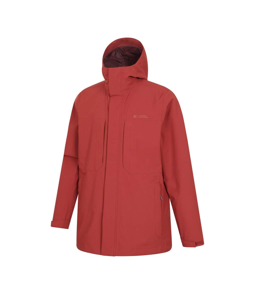 Mens Ridge Waterproof Jacket Rust Mountain Warehouse-3