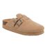 Womens/ladies Abel Plus Suede Platform Clogs Taupe Rocket Dog-4