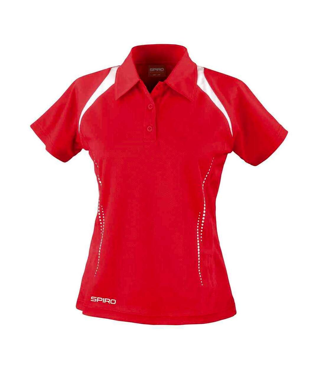 Polo team spirit femme rouge / blanc Spiro