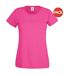 Ladies/womens lady-fit valueweight short sleeve t-shirt pack fuchsia Fruit of the Loom