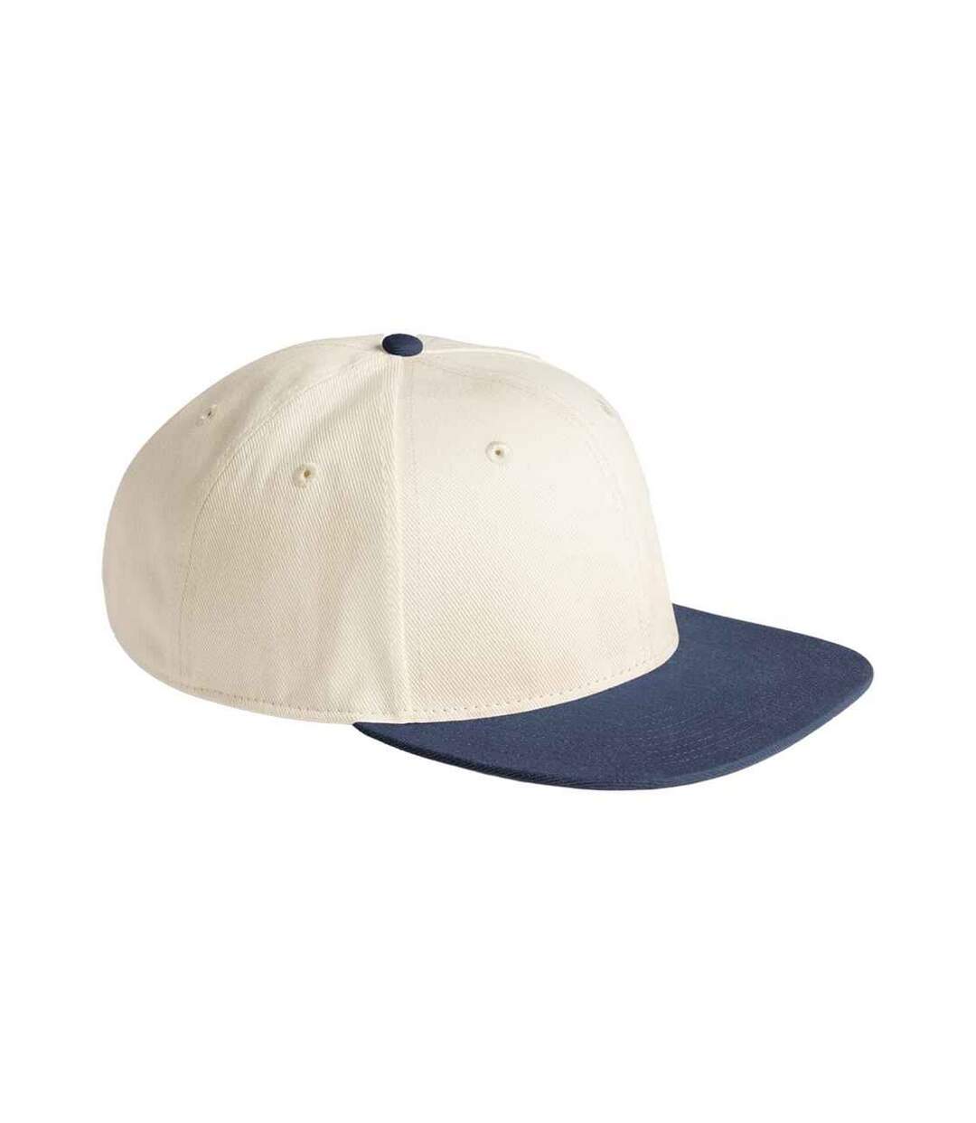 Casquette De Baseball Motif/style Contrasté Naturel Bleu Marine Beechfield-3