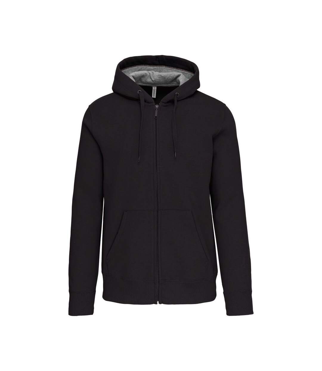 Veste zippée à capuche - Homme - K444 - gris foncé-1