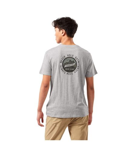 Craghoppers Mens Mightie Slogan T-Shirt (Soft Grey Marl) - UTCG1494