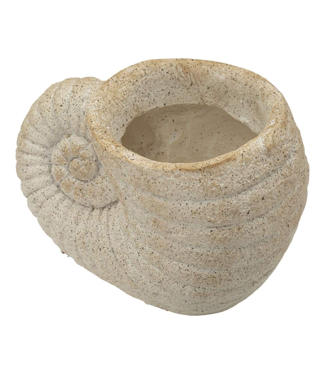 Vase Design Effet Sable Shell 33cm Beige-4