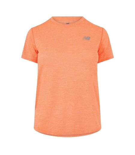 T-shirt Manches Courtes Sport Motif/style Logo Femme Orange New Balance
