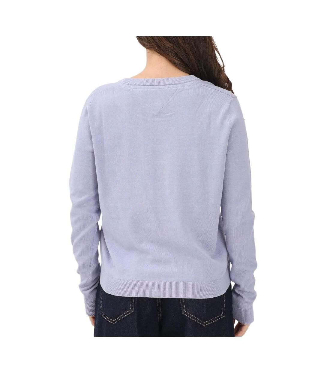 Pull bleu femme tommy hilfiger vneck-2