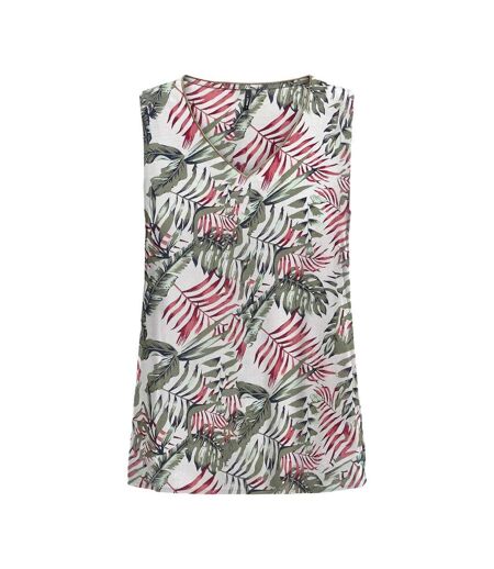 T-Shirt blanc/kaki femme only onlselina - l
