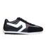 Womens/ladies Leather Trainers Black White Levis-1