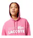 Sweat À Capuche Manches Tombantes Femme Rose Lacoste-3