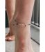 Dainty Colourful Evil Eye Beaded Dangly Protection Foot Anklet-1
