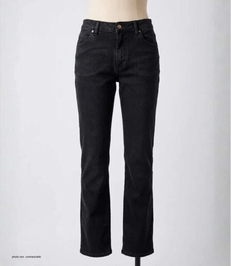 MAYFLOWER OUDA - Jean en tissu extensible pour femme : le confort absolu d'un denim stretch noir galbant