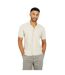 Chemise Motif/style Boutonné Homme Écru Chiné Brave Soul-2