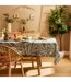 Nappe Antitache Imprimée Tropical 140x240cm Vert Olive-4
