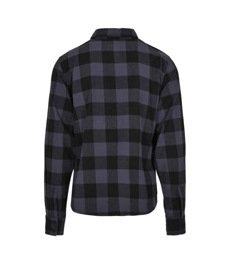 Chemise À Carreaux Pour Hommes Noir Gris Build Your Brand