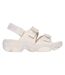 Womens/ladies Flat Heel Sandals Natural Skechers-3