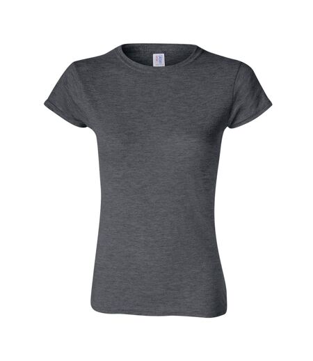 T-shirt Softstyle Femme Gris Foncé Chiné Gildan