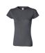 T-shirt Softstyle Femme Gris Foncé Chiné Gildan-1