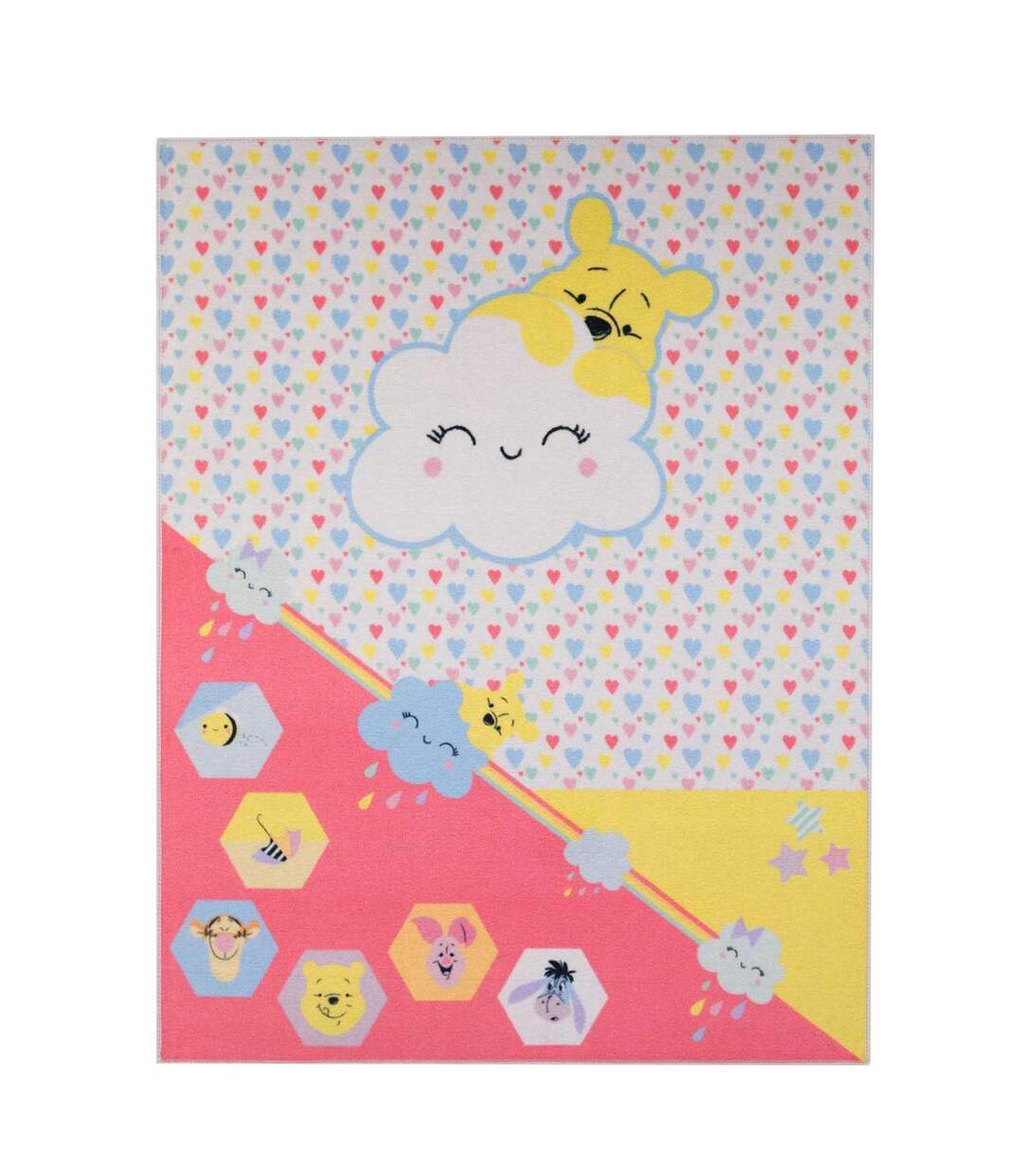 Tapis enfant tissé motif animaux WINNIE 2-1