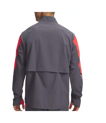 Veste de survêtement grise homme under armour velociti storm