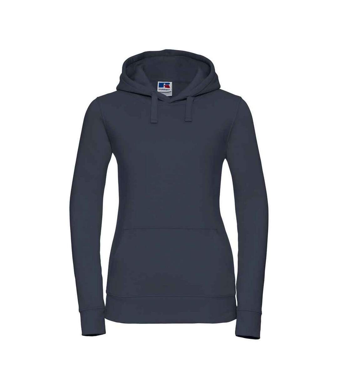 Womens/ladies authentic hoodie french navy Russell