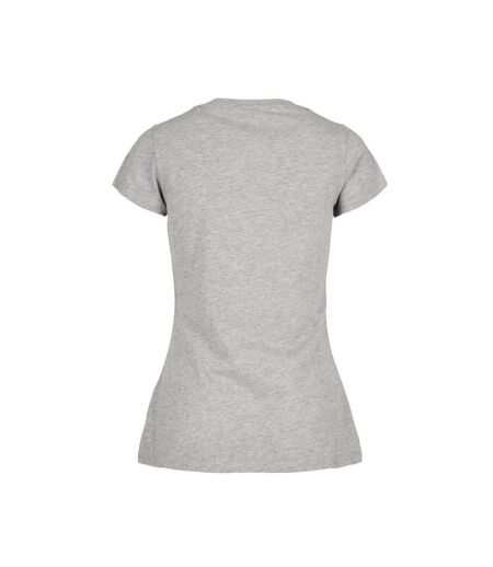 T-shirt Basic Femme Gris Chiné Build Your Brand