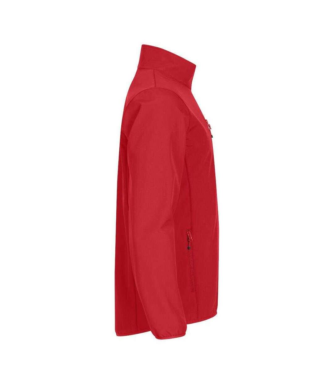 Mens Classic Soft Shell Jacket Red Clique-4