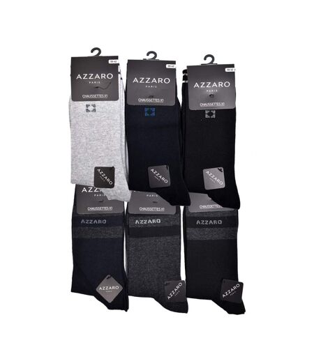 Chaussettes homme AZZARO Confort et qualité -Assortiment modèles photos selon arrivages- - Pack de 6