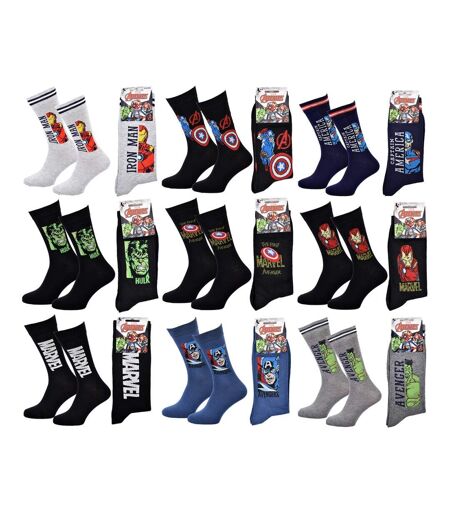 Chaussettes Pack Cadeaux Homme SUPERHEROS - Pack de 9