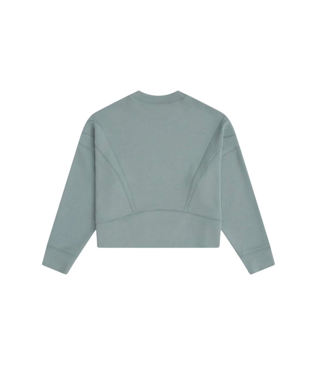 Womens/ladies Active Crop Sweatshirt Pale Green Animal-3