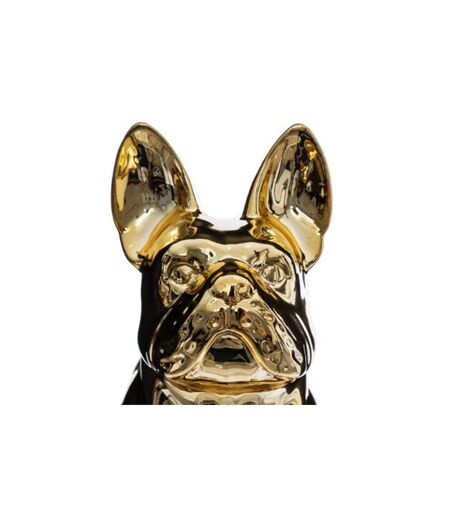 Statuette Déco Design Bulldog 22cm Or