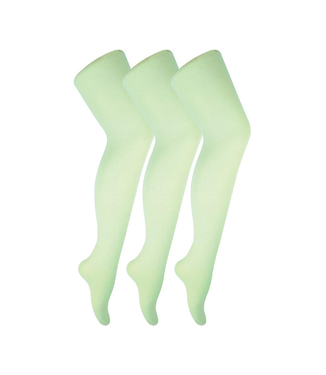 Ladies 3 Pair 40 Denier Comfortable Soft Bright Pastel Coloured Tights-1