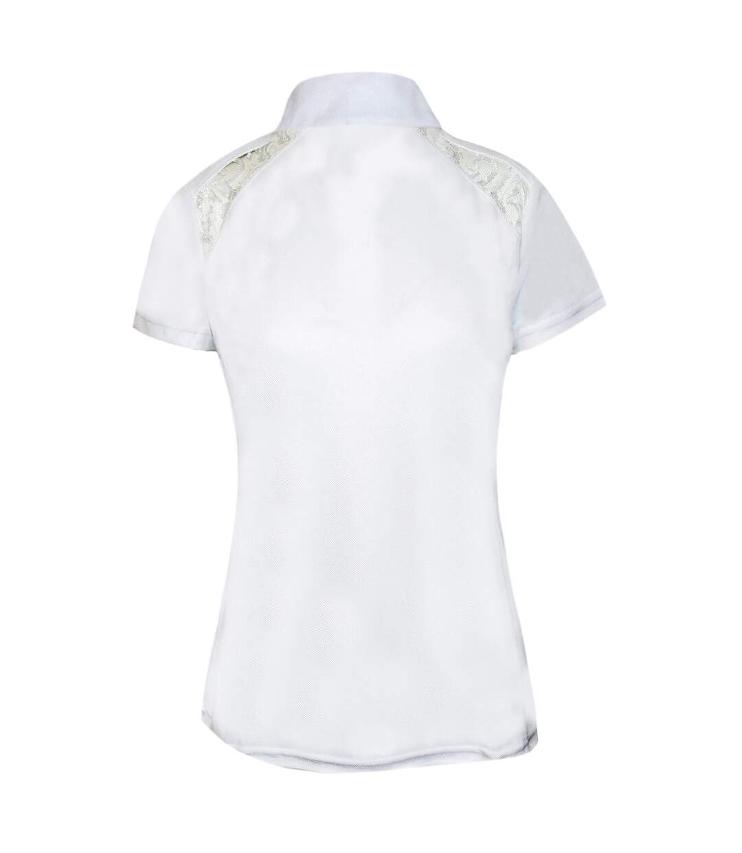 Womens/ladies laila lace show shirt white HyFASHION