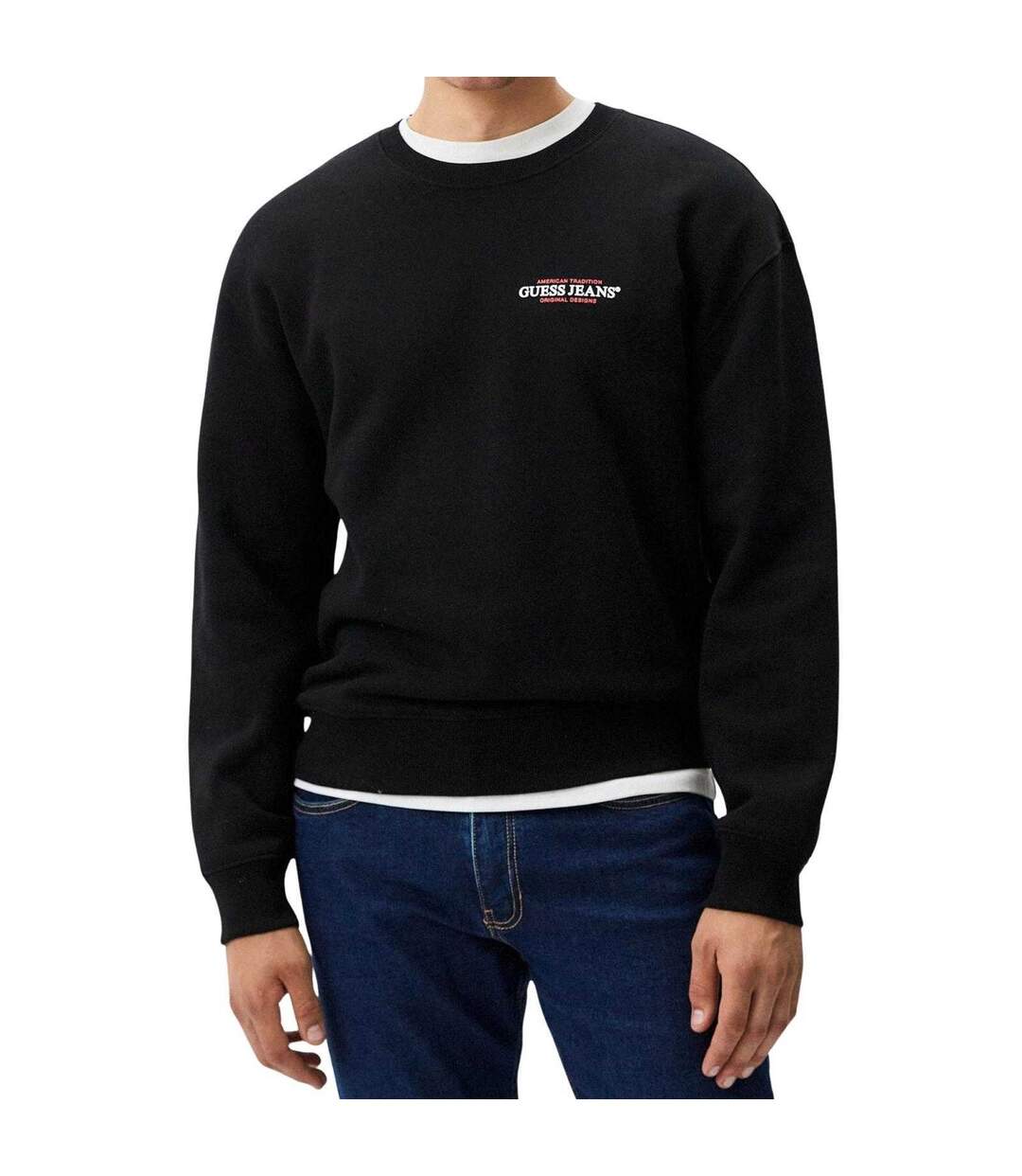 Sweat Homme Noir Guess-1