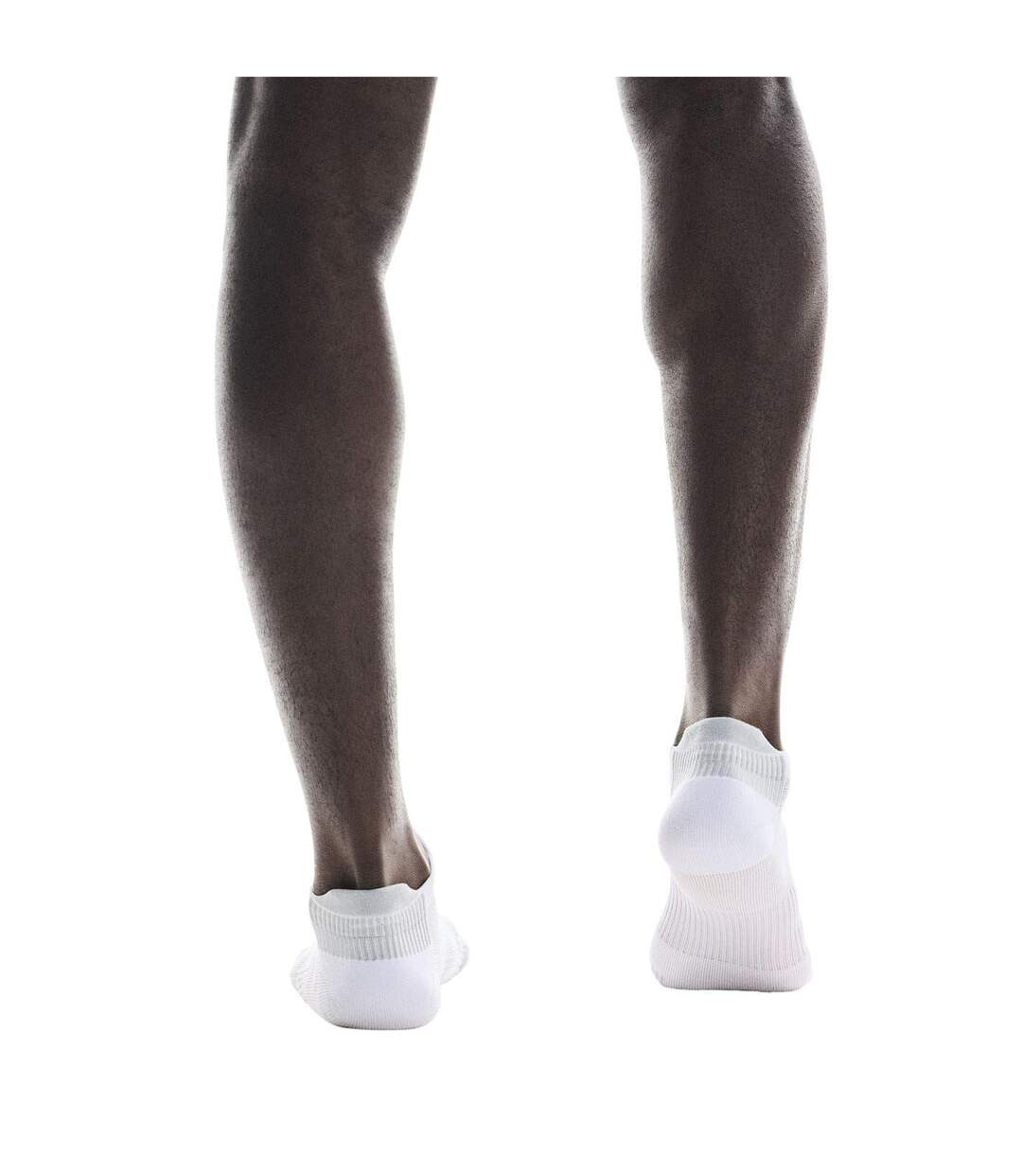 Unisex Adult No-show Socks White On Running-2