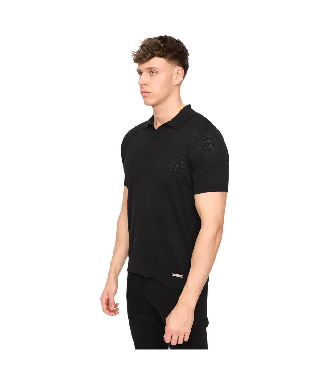 Mens Dedham Polo Shirt Black Duck And Cover-4