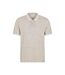 Mens Dawnay Textured Pique Polo Shirt Off White Mountain Warehouse-1