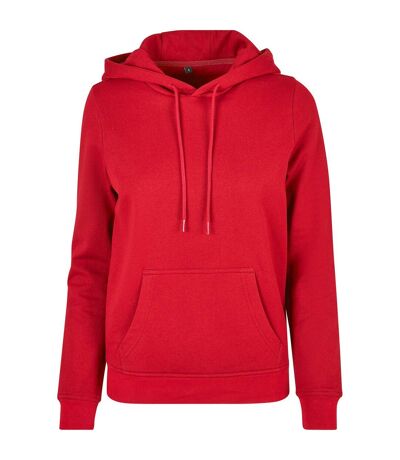Sweat à capuche basic femme rouge vif Build Your Brand