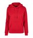 Sweat à capuche basic femme rouge vif Build Your Brand-1
