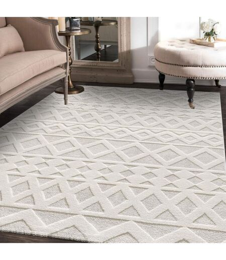 Tapis salon et chambre tissé motif simple CERLOS