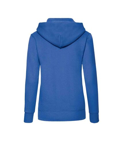 Classic lady fit hooded sweatshirt royal blue Fruit of the Loom