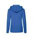 Classic lady fit hooded sweatshirt royal blue Fruit of the Loom