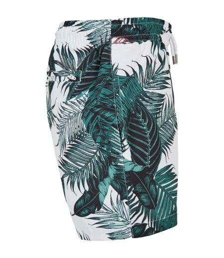 Short De Bain Mens Palm Leaf Olive Urban Classics