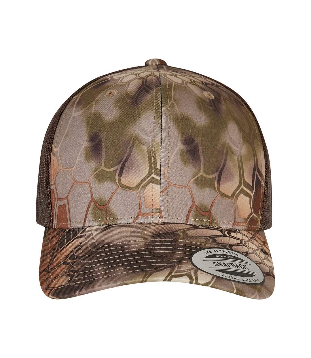 Casquette trucker kryptek adulte marron Flexfit-1